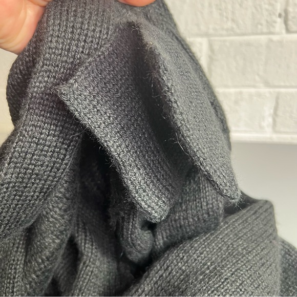 BABY ALPACA BLACK - WOMENS XL-2XL LONG SLEEVE OPEN FRONT POCKETS CARDIGAN - Picture 12 of 13